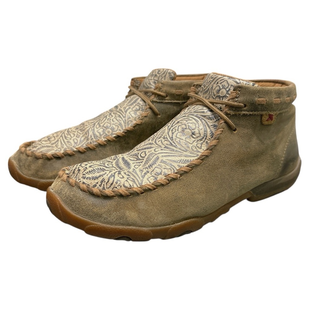 Twisted X Tooled Chukka Driving Mocs